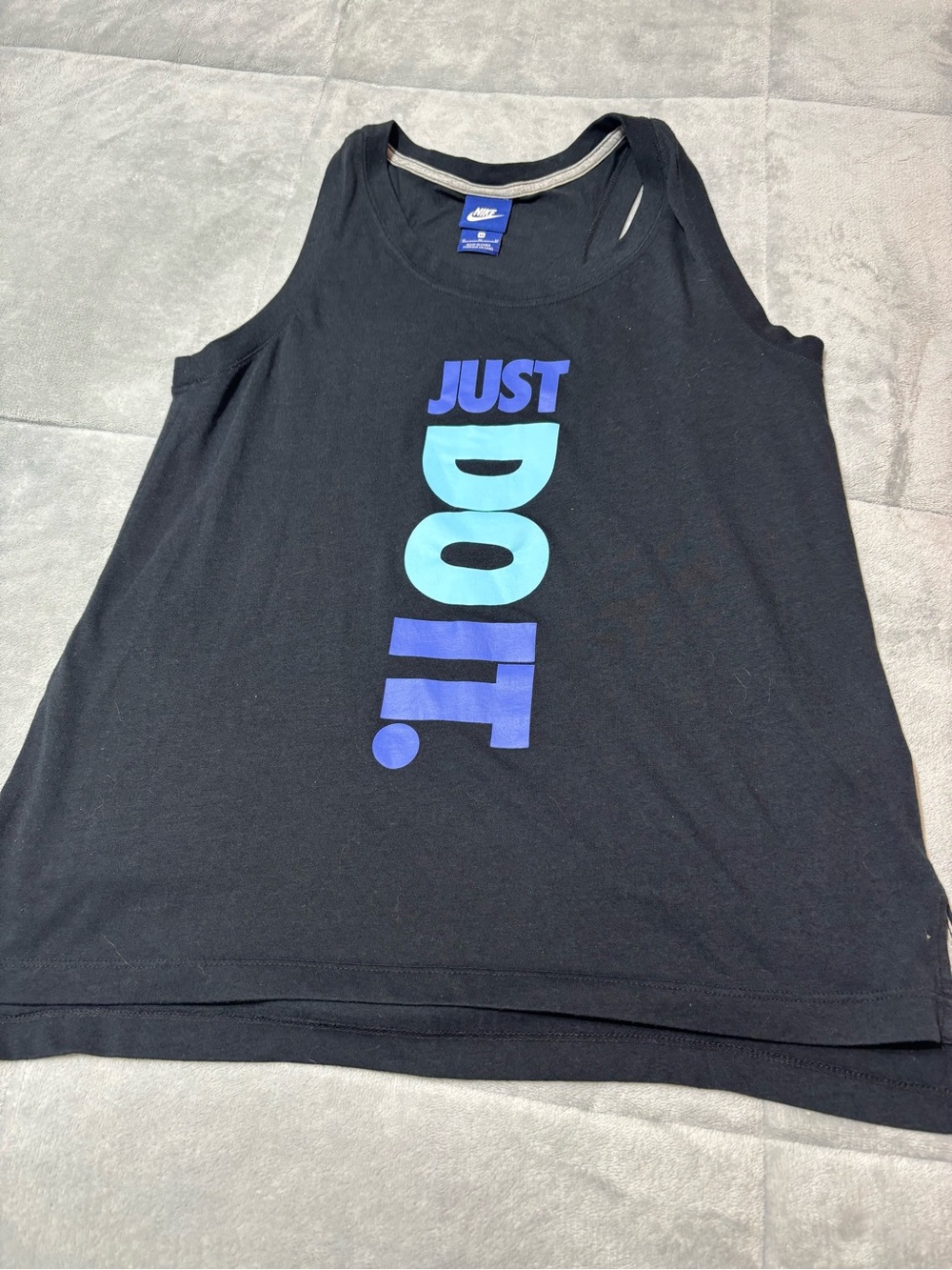Nike Women's Sleeveless Tank Top Medium Blue Tag Activewear 882833-011 SP17